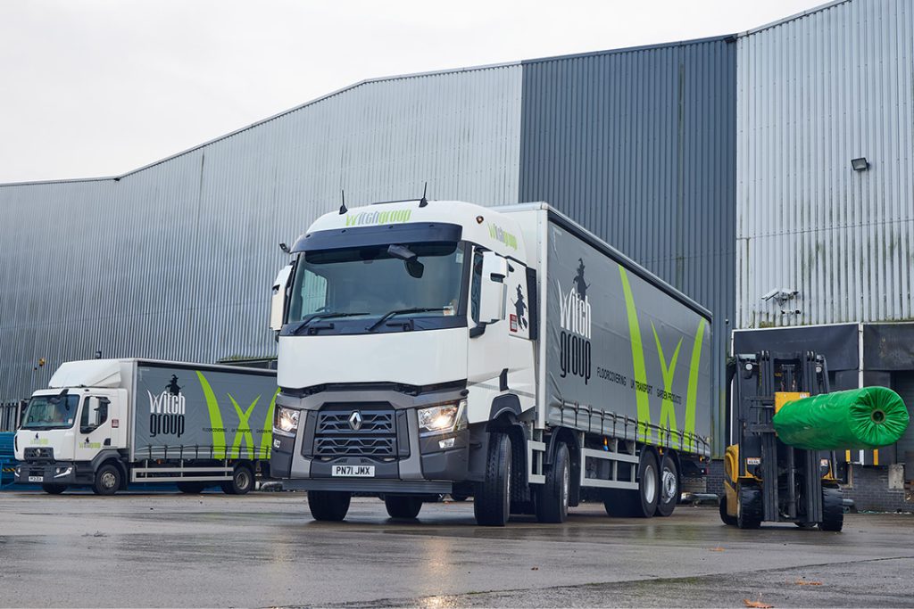 Witch Group’s dedicated fleet of trucks and vans operates nationwide, working around the clock to deliver your cut-to-size carpets and flooring anywhere in the UK