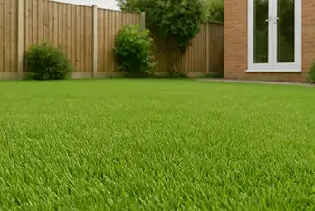 Luxury, thick pile artificial grass is perfect for low maintenance gardens